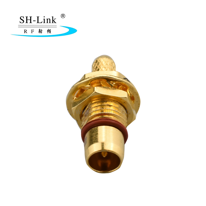 Straight BMA RF Coaxial Connector for Semi-flexible/rigid Cable